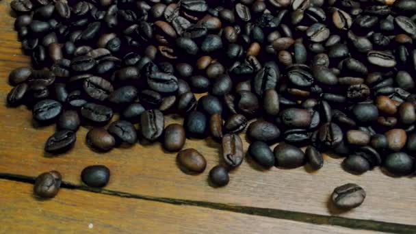 Coffee Beans Footage Camera Movement — Stock Video