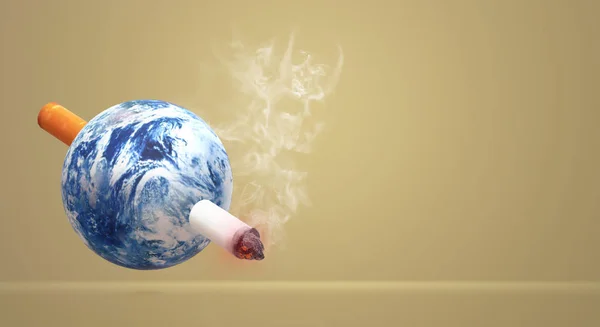 The 3d rendering world no tobacco day  image background. — Stock Photo, Image