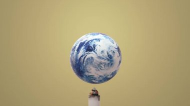3d render dünya hiçbir tütün günü görüntü arka plan.