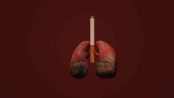 タバコの日の画像の背景のない3Dレンダリングの世界 — ストック動画
