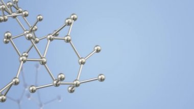 Molekül 3d bilim içeriği için render.