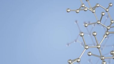 Molekül 3d bilim içeriği için render.