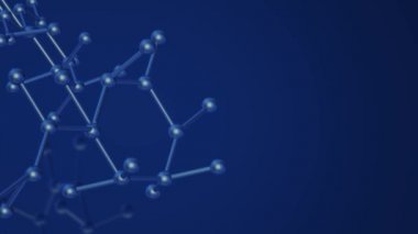 Molekül 3d bilim içeriği için render.