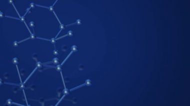 Molekül 3d bilim içeriği için render.