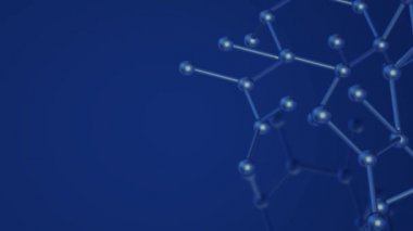 Molekül 3d bilim içeriği için render.