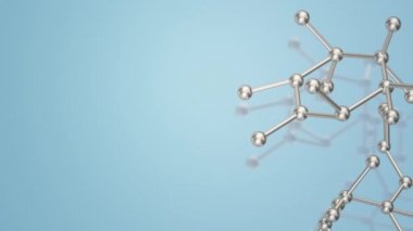 Molekül 3d bilim içeriği için render.