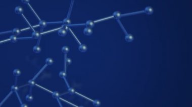 Molekül 3d bilim içeriği için render.