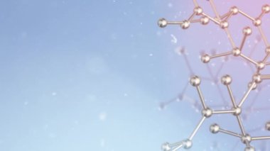 Molekül 3d bilim içeriği için render.