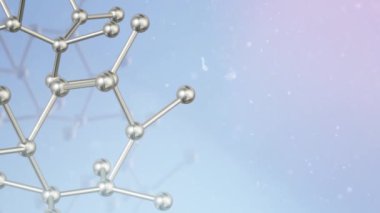 Molekül 3d bilim içeriği için render.