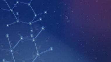 Molekül 3d bilim içeriği için render.