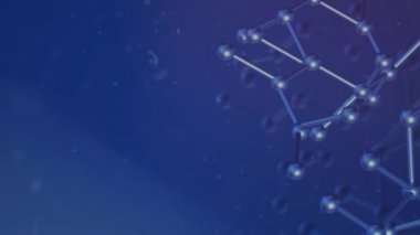 Molekül 3d bilim içeriği için render.