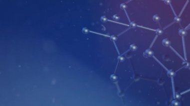 Molekül 3d bilim içeriği için render.