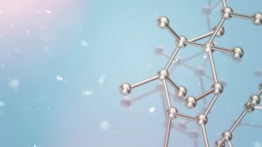 Molekül 3d bilim içeriği için render.