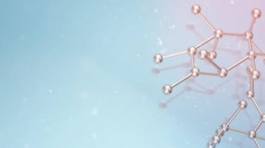 Molekül 3d bilim içeriği için render.