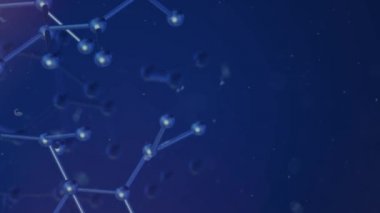 Molekül 3d bilim içeriği için render.