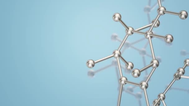 Molekula 3D renderelés tudományos tartalomhoz.