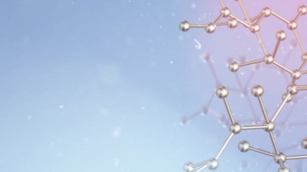 Molécula Representación Para Contenido Ciencia — Vídeos de Stock