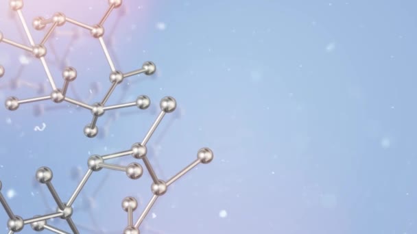 Molekylen Rendering För Vetenskapligt Innehåll — Stockvideo