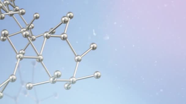 Molecola Rendering Contenuto Scientifico — Video Stock