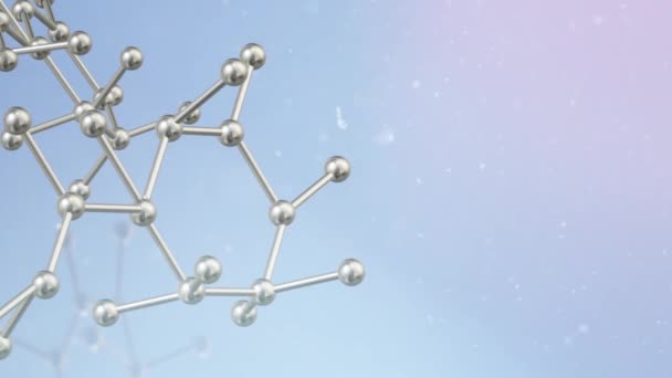 Molécula Representación Para Contenido Ciencia — Vídeos de Stock