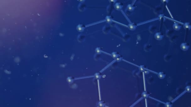 Molécula Representación Para Contenido Ciencia — Vídeo de stock