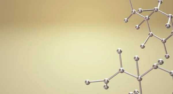 Molekül-3D-Rendering für wissenschaftliche Inhalte. — Stockfoto
