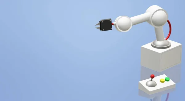 robotic arm  3d rendering for industrial content