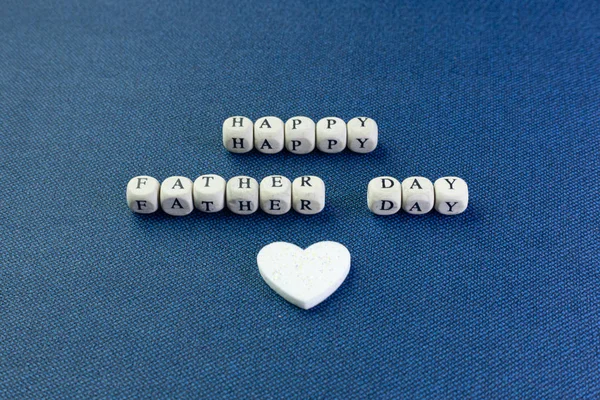 Wooden text  for father day content close up image. — Stock Photo, Image