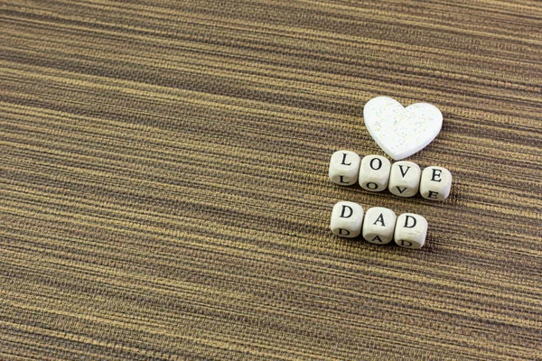Wooden text  for father day content close up image. — Φωτογραφία Αρχείου