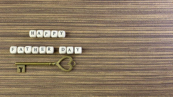 Wooden text  for father day content close up image. — ストック写真