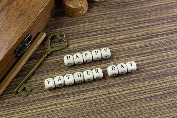 Wooden text  for father day content close up image. — Φωτογραφία Αρχείου