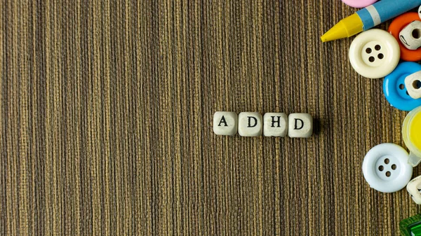 ADHD per il concetto di consapevolezza della salute mentale . — Foto Stock