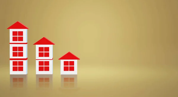 3d renderizar el hogar para el contenido del negocio de bienes raíces . —  Fotos de Stock