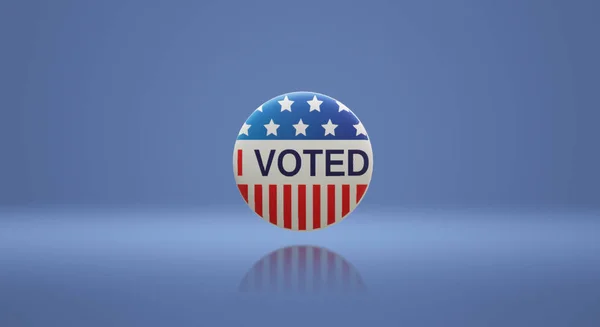 I voted America badge 3d rendering image. — Stock Photo, Image