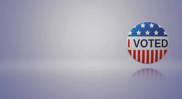 Ik heb gestemd America badge 3D rendering image. — Stockfoto