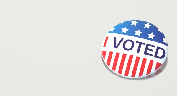 Ik heb gestemd America badge 3D rendering image. — Stockfoto