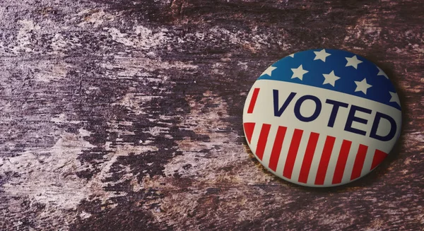 Jag röstade America Badge 3D rendering bild. — Stockfoto