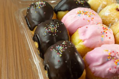 Donuts gıda içeriği için görüntü kapatın