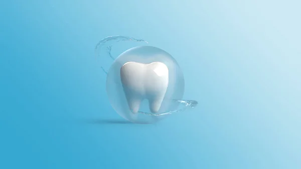 Uma renderização 3D dentes para conteúdo de cuidados de saúde — Fotografia de Stock