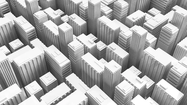 3d renderización de edificios para el concepto de construcción . —  Fotos de Stock