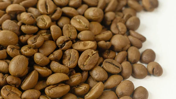 Kaffebönor torr process närbild bild — Stockfoto
