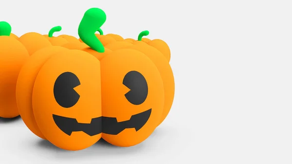 Calabaza jack 3d renderizado para el concepto de Halloween . —  Fotos de Stock