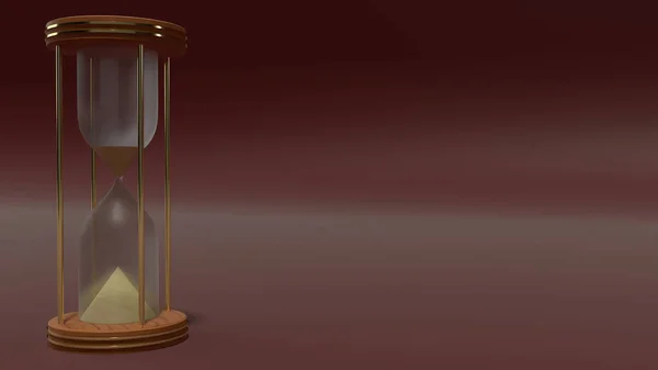 3D-rendering Hourglasögon för tids koncept. — Stockfoto