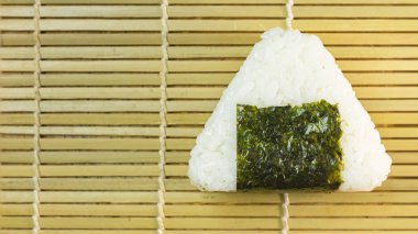 Japon gıda konsepti için onigiri görüntü.
