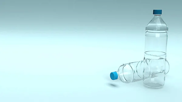 Plastic bottle for eco concept 3d rendering. — Stock Photo, Image