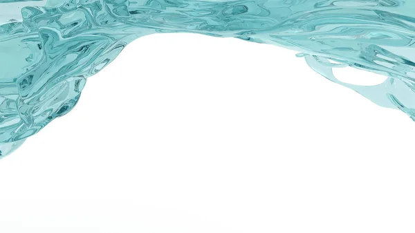 water splash on white background  3d rendering