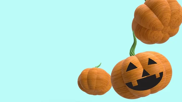 Calabaza de Halloween para el concepto de vacaciones 3d renderizado —  Fotos de Stock