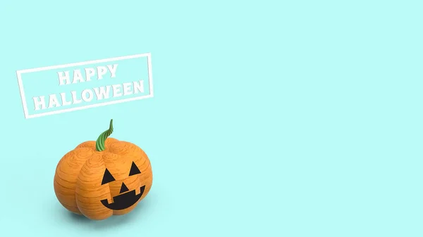 Halloween pumpa för semesterkoncept 3D rendering — Stockfoto