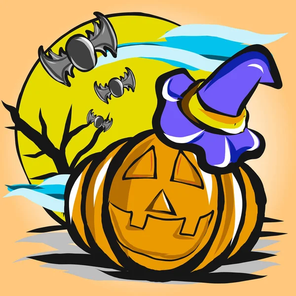 Halloween Vektor Kép Holiday Koncepció — Stock Vector