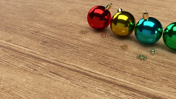 La bola de Navidad 3d representación para el contenido de vacaciones —  Fotos de Stock